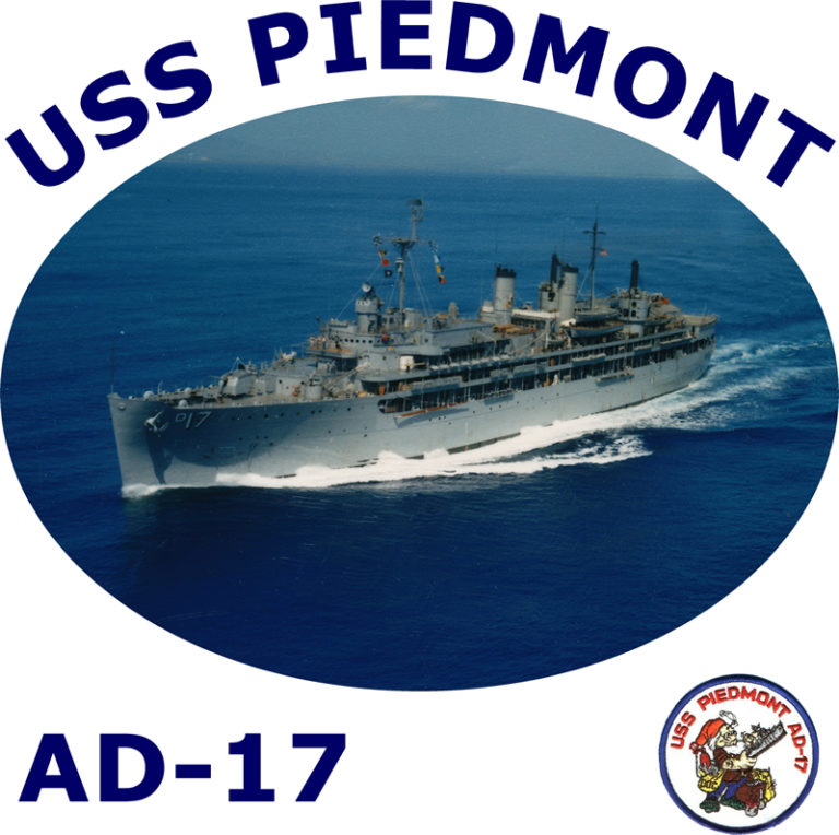 us navy patch uss piedmont ad-17 vietnam war disney dwarf doc