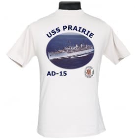 AD 15 USS Prairie 2-Sided Photo T Shirt
