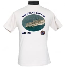 AD 28 USS Grand Canyon 2-Sided Photo T Shirt