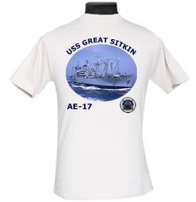 AE 17 USS Great Sitkin 2-Sided Photo T Shirt