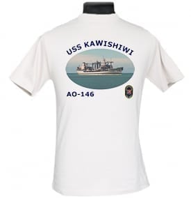 AO 146 USS Kawishiwi 2-Sided Photo T Shirt
