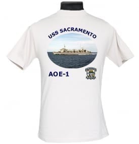AOE 1 USS Sacramento 2-Sided Photo T Shirt