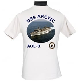 AOE 8 USS Arctic 2-Sided Photo T Shirt