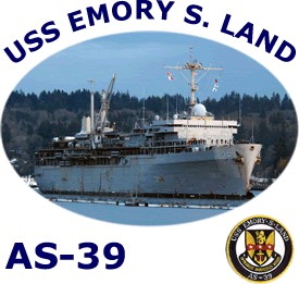 AS 39 USS Emory S Land 2-Sided Photo T Shirt