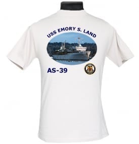 AS 39 USS Emory S Land 2-Sided Photo T Shirt