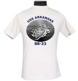 BB 33 USS Arkansas 2-Sided Photo T Shirt