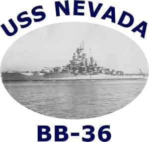BB 36 USS Nevada 2-Sided Photo T Shirt