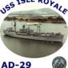 AD 29 USS Isle Royale Photo Sweatshirt