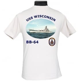 BB 64 USS Wisconsin 2-Sided Photo T Shirt
