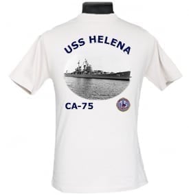 CA 75 USS Helena 2-Sided Photo T Shirt