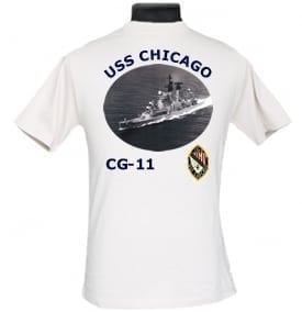 CG 11 USS Chicago 2-Sided Photo T Shirt