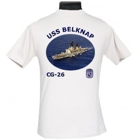 CG 26 USS Belknap 2-Sided Photo T Shirt