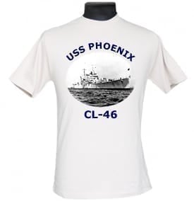 CL 46 USS Phoenix 2-Sided Photo T Shirt