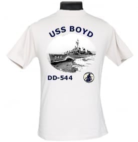 DD 544 USS Boyd 2-Sided Photo T Shirt