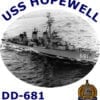 DD 681 USS Hopewell 2-Sided Photo T Shirt
