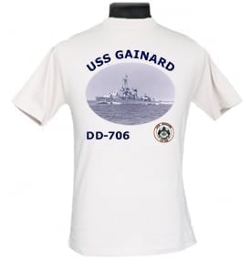 DD 706 USS Gainard 2-Sided Photo T Shirt