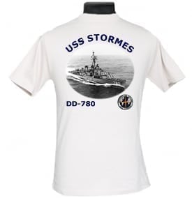 DD 780 USS Stormes 2-Sided Photo T Shirt