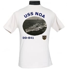 DD 841 USS Noa 2-Sided Photo T Shirt