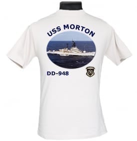 DD 948 USS Morton 2-Sided Photo T Shirt
