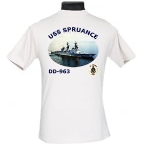 DD 963 USS Spruance 2-Sided Photo T Shirt