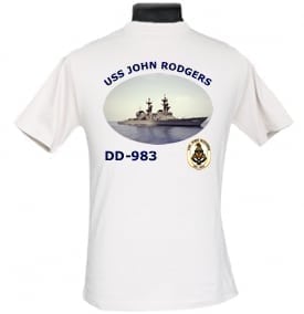 DD 983 USS John Rodgers 2-Sided Photo T Shirt