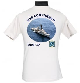 DDG 17 USS Conyngham 2-Sided Photo T Shirt