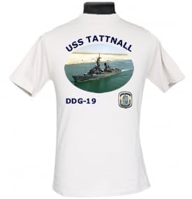 DDG 19 USS Tattnall 2-Sided Photo T Shirt