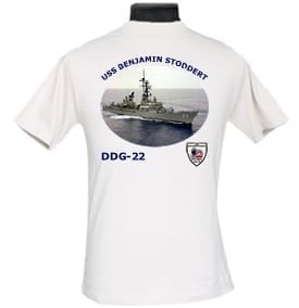 DDG 22 USS Benjamin Stoddert 2-Sided Photo T Shirt
