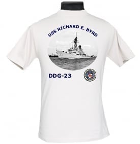 DDG 23 USS Richard E Byrd 2-Sided Photo T Shirt