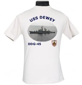 DDG 45 USS Dewey 2-Sided Photo T Shirt