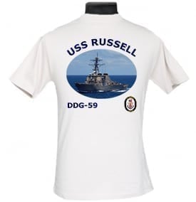 US USN Navy USS Russell DDG-59 Destroyer T-Shirt 