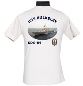 DDG 84 USS Bulkeley 2-Sided Photo T Shirt