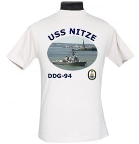 DDG 94 USS Nitze 2-Sided Photo T Shirt