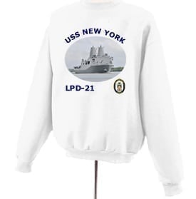 LPD 21 USS New York Photo Sweatshirt