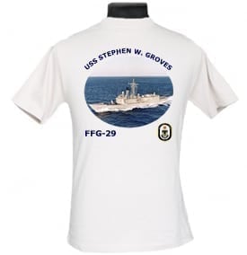 FFG 29 USS Stephen W Groves 2-Sided Photo T Shirt
