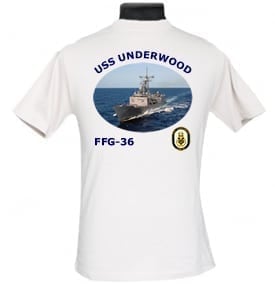 FFG 36 USS Underwood 2-Sided Photo T Shirt