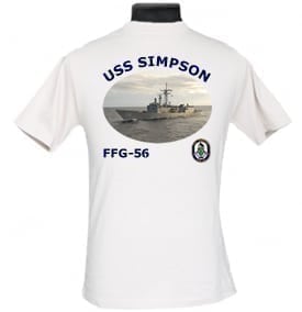 FFG 56 USS Simpson 2-Sided Photo T Shirt
