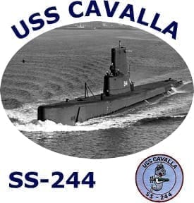 SS 244 USS Cavalla 2-Sided Photo T Shirt