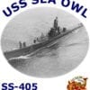 SS 405 USS Sea Owl 2-Sided Photo T Shirt