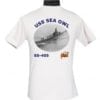 SS 405 USS Sea Owl 2-Sided Photo T Shirt