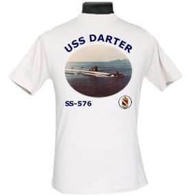 SS 576 USS Darter 2-Sided Photo T Shirt