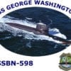 SSBN 598 USS George Washington 2-Sided Photo T Shirt