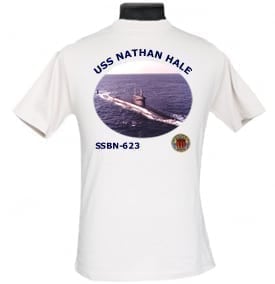 SSBN 623 USS Nathan Hale 2-Sided Photo T Shirt