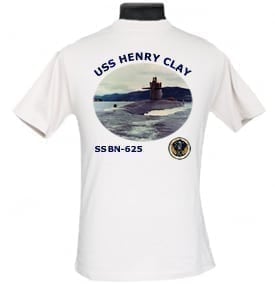 SSBN 625 USS Henry Clay 2-Sided Photo T Shirt