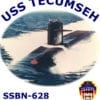 SSBN 628 USS Tecumseh 2-Sided Photo T Shirt