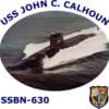 SSBN 630 USS John C Calhoun 2-Sided Photo T Shirt