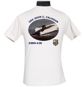 SSBN 630 USS John C Calhoun 2-Sided Photo T Shirt