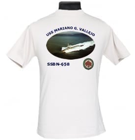 SSBN 658 USS Mariano G. Vallejo 2-Sided Photo T Shirt