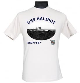 SSGN 587 USS Halibut 2-Sided Photo T Shirt