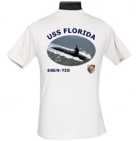 SSGN 728 USS Florida 2-Sided Photo T Shirt